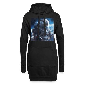 Otter - Hoodie-Kleid - Schwarz - Vorne