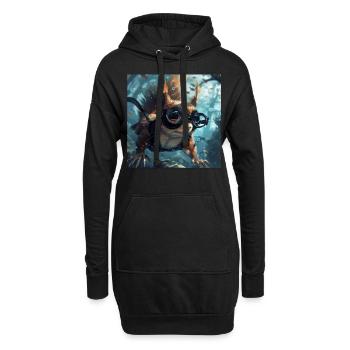 Squirrel - Hoodie Dress - black - Front