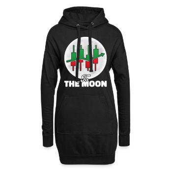 Day Trading Day Trader Bourse Bourse - Sweat-shirt à capuche long Femme - noir - Devant