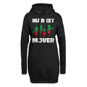 Day Trading Day Trader Bourse Bourse - Sweat-shirt à capuche long Femme - noir - Devant