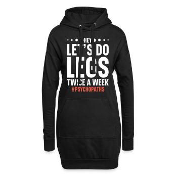 Entraîneur de fitness Haltérophilie GYM Musculation - Sweat-shirt à capuche long Femme - noir - Devant