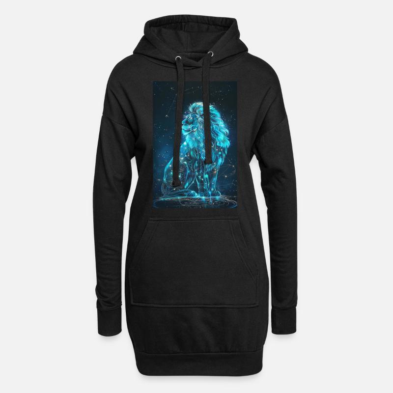 Widder - Hoodie-Kleid - Schwarz