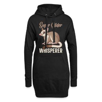 Planeur Flying Squirrel Suger Planeur Planeur à tête courte - Sweat-shirt à capuche long Femme - noir - Devant