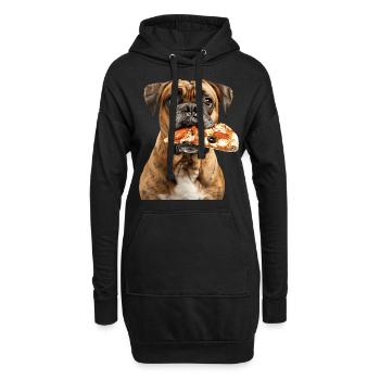 Bullmastiff - Sweat-shirt à capuche long Femme - noir - Devant
