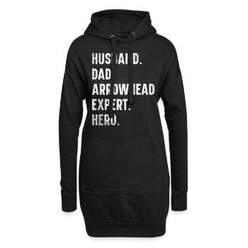 Pfeilspitzen Sammler Pfeilspitzen Sammlung - Hoodie-Kleid - Schwarz - Vorne