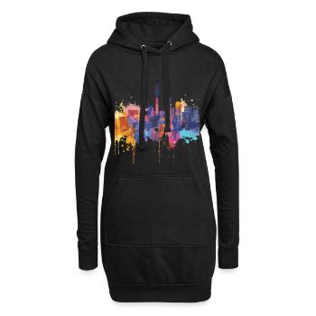 Yao - Hoodie-Kleid - Schwarz - Vorne