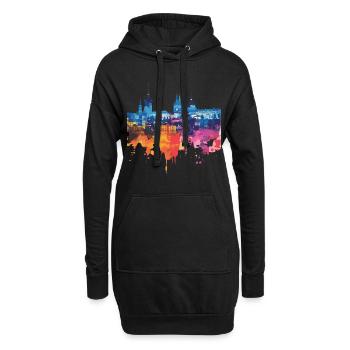 Hirschberg - Hoodie-Kleid - Schwarz - Vorne