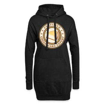 Käsekuchen Experte Quarkkuchen Cheesecake Geschenk - Hoodie-Kleid - Schwarz - Vorne