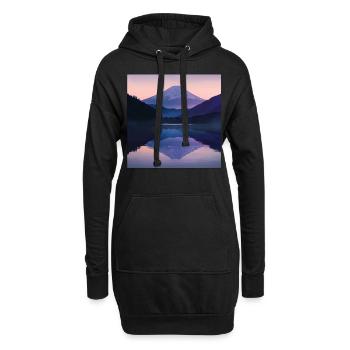 Japan - Hoodie-Kleid - Schwarz - Vorne