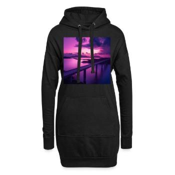 Japan - Hoodie-Kleid - Schwarz - Vorne