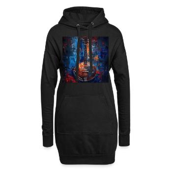 Banjo - Hoodie-Kleid - Schwarz - Vorne
