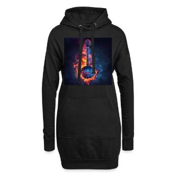Banjo - Sweat-shirt à capuche long Femme - noir - Devant
