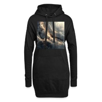 Banjo - Hoodie-Kleid - Schwarz - Vorne