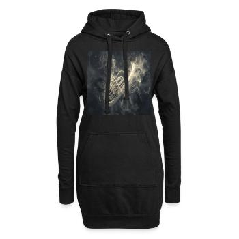 Tuba - Hoodie-Kleid - Schwarz - Vorne