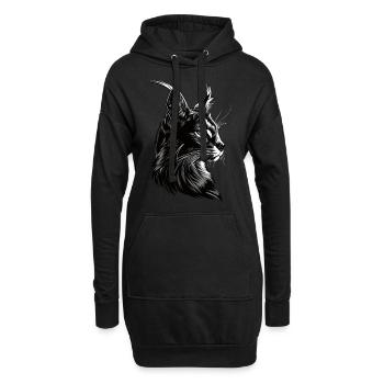 Karakal - Hoodie-Kleid - Schwarz - Vorne