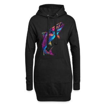 Tarpon - Hoodie-Kleid - Schwarz - Vorne