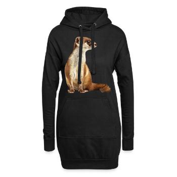 Wiesel - Hoodie-Kleid - Schwarz - Vorne