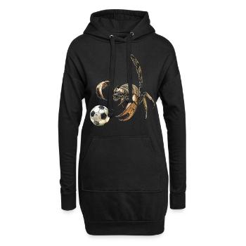 Skorpion - Hoodie-Kleid - Schwarz - Vorne