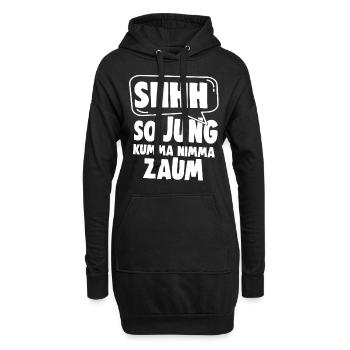 SHHH So Jung Kumma Nimmy Zaum - Hoodie-Kleid - Schwarz - Vorne