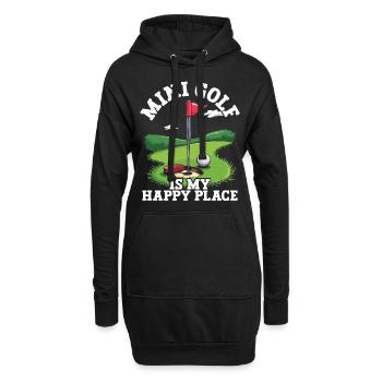 Golf Golf Golf Golf Parcours de Golf - Sweat-shirt à capuche long Femme - noir - Devant