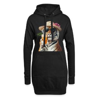 Tiger - Hoodie-Kleid - Schwarz - Vorne