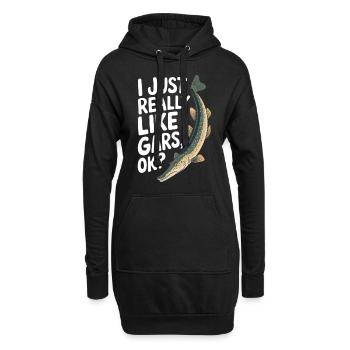 Gar - Hoodie-Kleid - Schwarz - Vorne