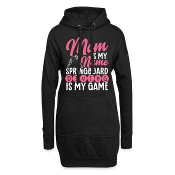 Tremplin Plongée Plongée Plongeurs - Sweat-shirt à capuche long Femme - noir - Devant