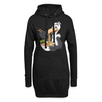Geier - Hoodie-Kleid - Schwarz - Vorne