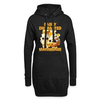 Mayonnaise - Hoodie-Kleid - Schwarz - Vorne