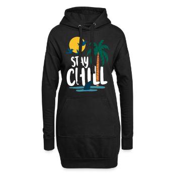 Séjour Chill Détente tropicale Vacances d’été - Sweat-shirt à capuche long Femme - noir - Devant