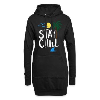 Séjour Chill Détente tropicale Vacances d’été - Sweat-shirt à capuche long Femme - noir - Devant