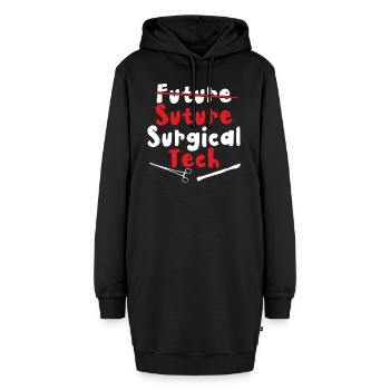 Technicien en chirurgie Technologue en chirurgie - Sweat-shirt à capuche long Femme - noir - Devant