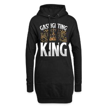 Gaslighting Gaslighter - Hoodie-Kleid - Schwarz - Vorne