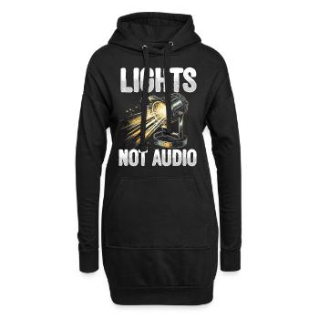 Lichttechniker Beleuchtungstechniker Lichttechnik - Hoodie-Kleid - Schwarz - Vorne