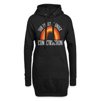 Bewusstsein für Unfruchtbarkeit IVF Befruchtung - Hoodie-Kleid - Schwarz - Vorne
