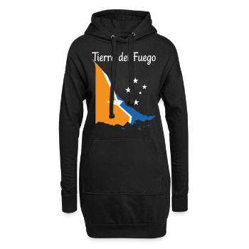 Feuerland - Hoodie-Kleid - Schwarz - Vorne