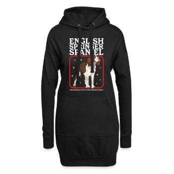 English Springer Spaniel Hundebesitzer Geschenke - Hoodie-Kleid - Schwarz - Vorne