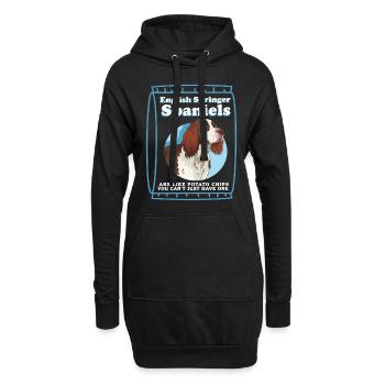 English Springer Spaniel Hundebesitzer Geschenke - Hoodie-Kleid - Schwarz - Vorne