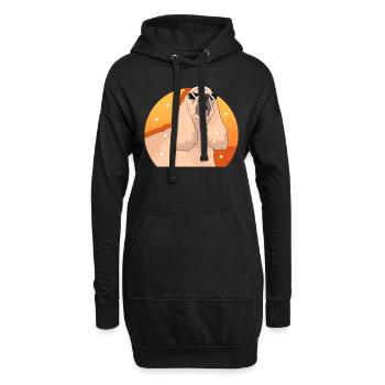 Cocker américain Spaniel chien cadeau - Sweat-shirt à capuche long Femme - noir - Devant