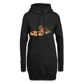 Finch Bird - Hoodie-Kleid - Schwarz - Vorne