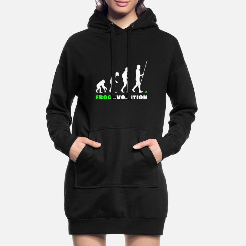 Frog Evolution Hoodie Dress