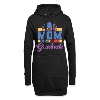 Fière maman d’un diplôme d’études supérieures 2023 pour les femmes - Sweat-shirt à capuche long Femme - noir - Devant