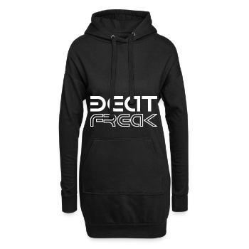 Techno - musique techno - beat freak - Sweat-shirt à capuche long Femme - noir - Devant