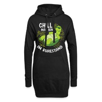 Rentner Renteneintritt Abschied Geschenk Lustige S - Hoodie-Kleid - Schwarz - Vorne