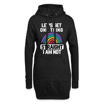 Rainbow Queer Gay Pride Cadeau drôle LGBT - Sweat-shirt à capuche long Femme - noir - Devant