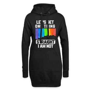 Watercolors Rainbow Gay Pride Gift LGBT - Hoodie Dress - black - Front