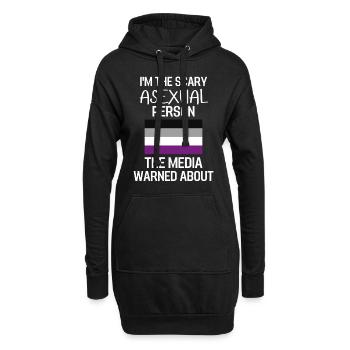 Ace Pride Month LGBT Regenbogen Geschenk Asexuell - Hoodie-Kleid - Schwarz - Vorne