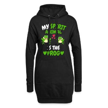 Toads Animal Lovers Amphibians Gift Frog - Hoodie Dress - black - Front