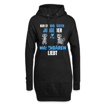 Trash Panda Tierliebhaber Jungs Geschenk Waschbär - Hoodie-Kleid - Schwarz - Vorne