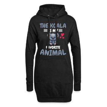 Animal préféré Australie Animal Gift Zoo Koala - Sweat-shirt à capuche long Femme - noir - Devant